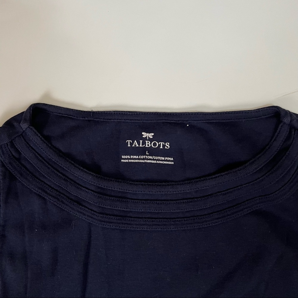Used Talbots Women’s Blue Sleeveless Top - Large - Picture 2 of 3